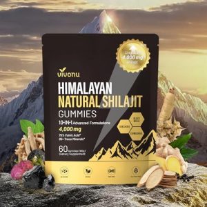 VivoNu Shilajit Gummies | High Potency 10-in-1 Formula for Men & Women | Sugar-Free Vegan with Pure Himalayan Shilajit &