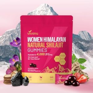 VivoNu Shilajit for Women | Hormonal Balance & Energy Support | Tasty Strawberry Flavor with Pure Himalayan Shilajit | C